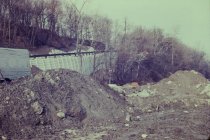 Looking up at new beach road